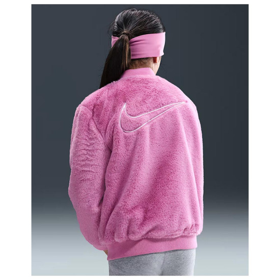Nike Βρεφικό μπουφάν Faux Fur Bomber Jacket